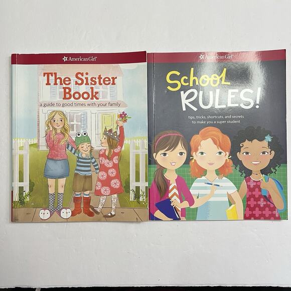 Set of 2 American Girl Books The Sister Book and School Rules Paperback - Picture 1 of 12